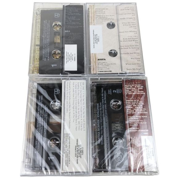 Country Music Cassette Lot Club Edition- George, Brooks Dunn, Reba + McBride NEW - Picture 2 of 7